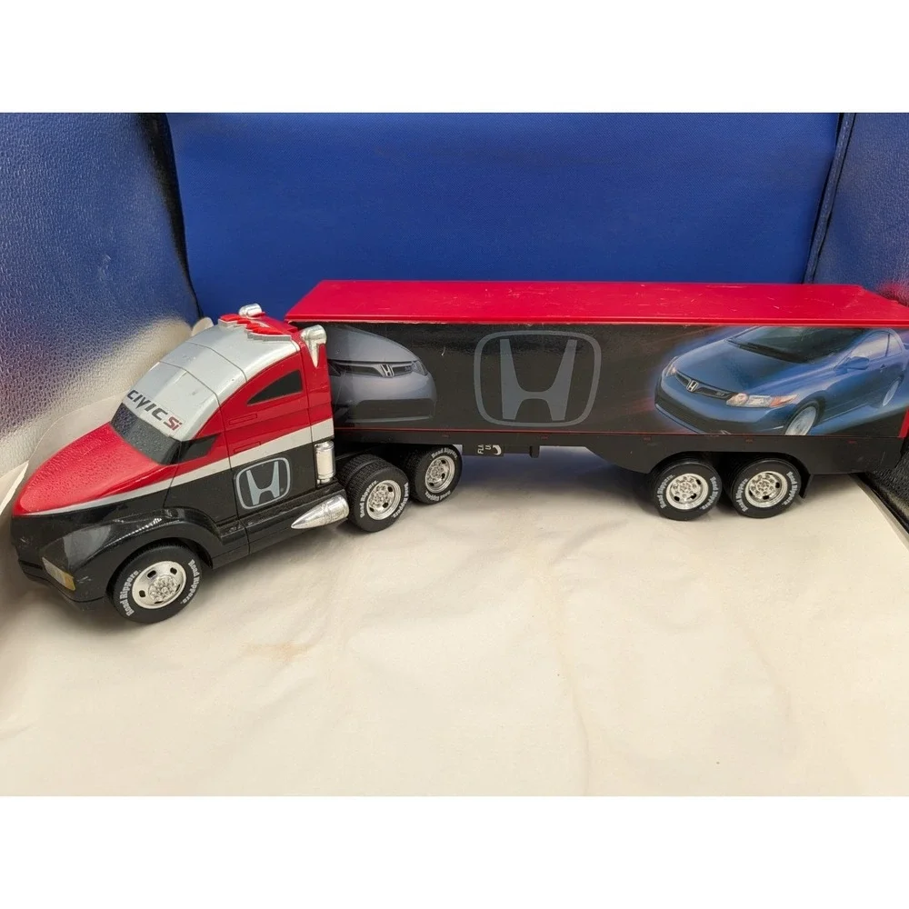 Toy State Road Rippers Honda Civic Si Semi Tractor Trailer Rare Tested READ